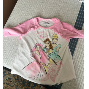 Disney Princess Girls Size 5 Strong At Heart Long Sleeve PJ Set